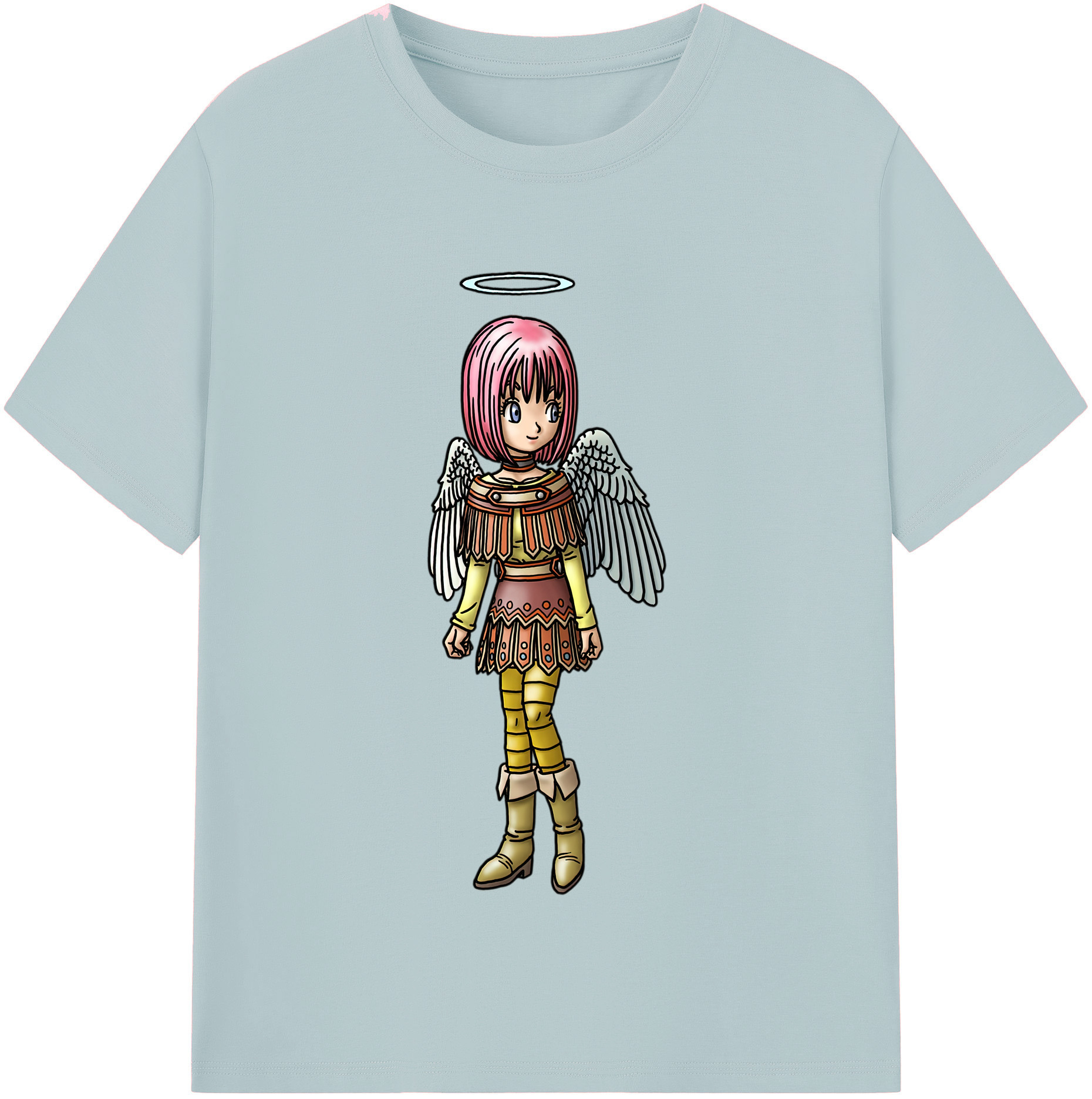 （画像用） ドラゴンクエスト Doragon Kuesuto Dragon Quest 綿100％半袖Tシャツ（フロントプリント）